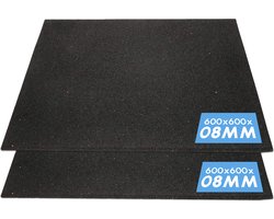 Bodo® 2 x Anti Trillingsmat Wasmachine en droger - 60x60x0.8cm