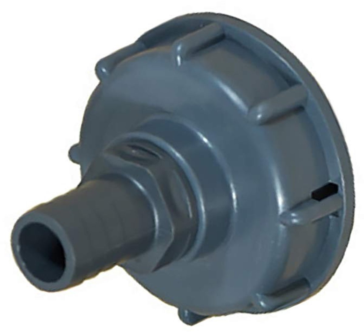 Dailygoods Adapter - 3/4 inch slangadapter - Duurzaam en sterk - Grijs - IBC tank connector - Voor watercontainers - Geschikt voor tuin gebruik