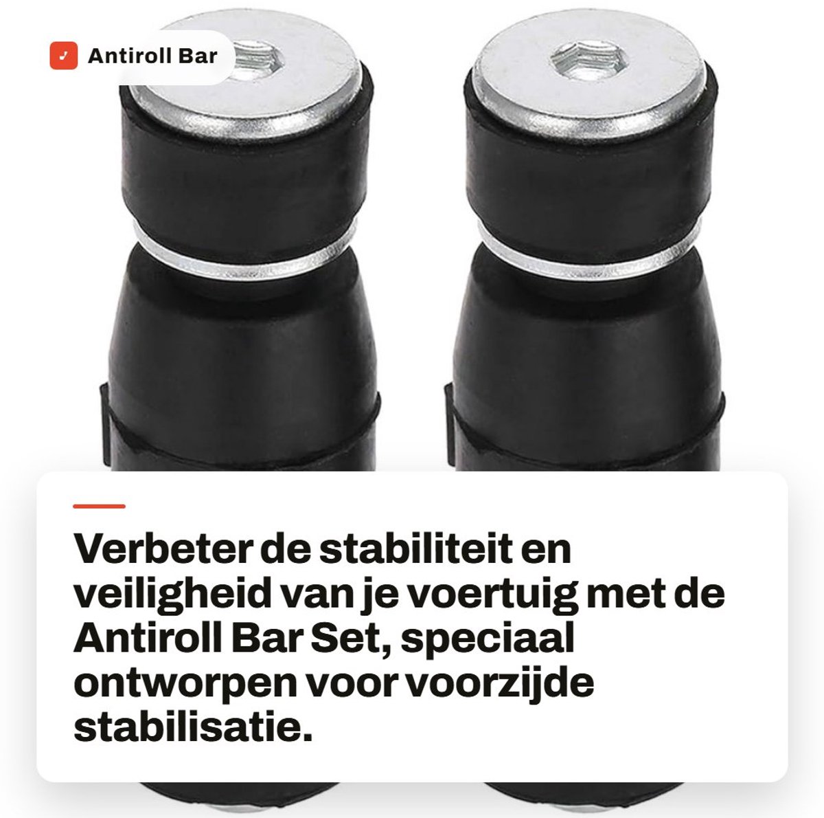 Dailygoods- Antirollbar Roestvrij Staal - Stabilizer - Voor 5/357 Hatchback - OEM 7700799404 - 1 Paar - Gewicht 217 g - Stabilisatorstang