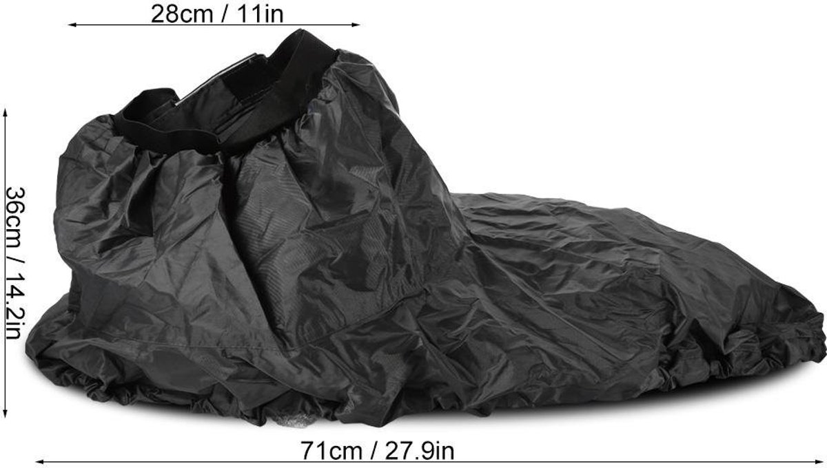 Dailygoods- Spuitdeken Universeel - Waterdichte Nylon - Verstelbare Cockpit Cover - Elastische Band - Scheurvast - Lichtgewicht 148 gram - Kajakhoes