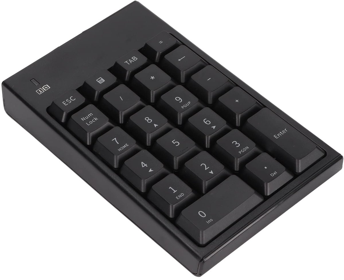 Dailygoods - Draadloos Numeriek Toetsenblok - 22 Toetsen - Plug-and-play - Compact formaat - Financiële Boekhouding - Voor Laptop en Computer