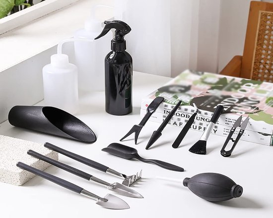 Dailygoods- Tuingereedschapset 14 Stuks - Vetplant Gereedschap - Transplantatie Gereedschappen - Opbergtas - Waterdichte Plantenpotmat - Lichtgewicht en Hoogwaardige Materialen - Tuingereedschap van Dailygoods — afbeelding 2