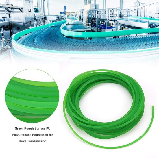 Dailygoods- Polyurethaan Riem - Ronde PU-transmissieriem - Aandrijftransmissie - Ruwe Urethaan - 3mm x 10m - Duurzaam en Flexibel van Dailygoods — afbeelding 2