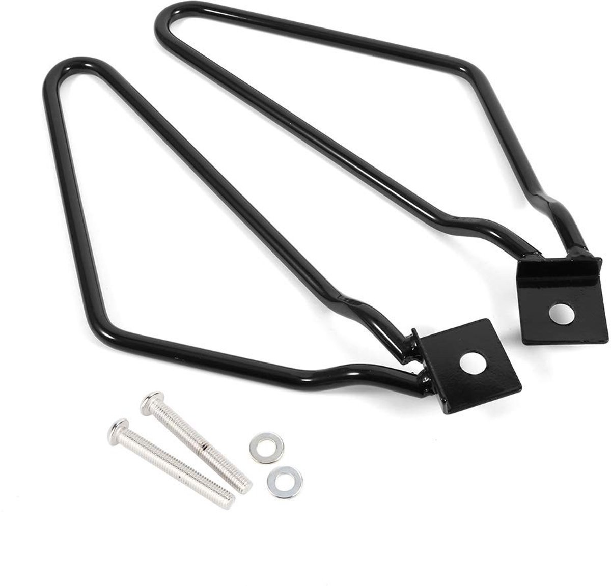 Dailygoods- Zadeltassen Beugel Eenvoudige Installatie - Motorfiets Beugel - Zadeltashouder - Superieure Stabiliteit - Inclusief Schroeven - Geschikt voor XL883/1200 HD1450/1584