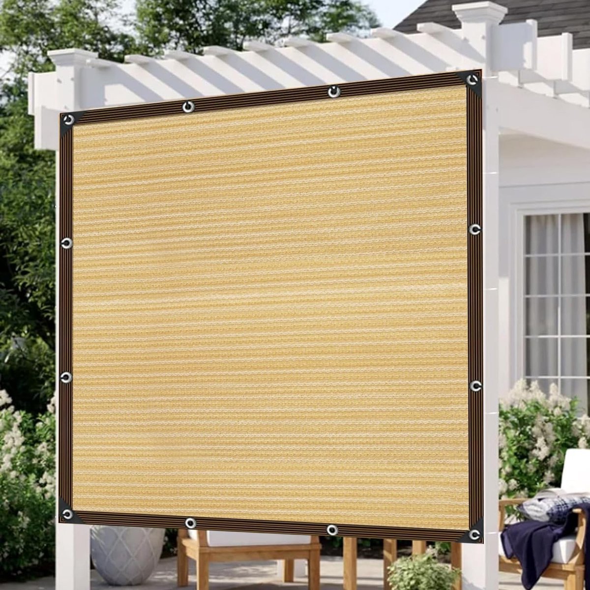 Dailygoods- Schaduwstof Zonwerend - Schaduwafdekking - Winddicht - Waterdoorlatend - Zonnezeil - Effectieve bescherming tegen schadelijke zonnestralen - Zonnescherm