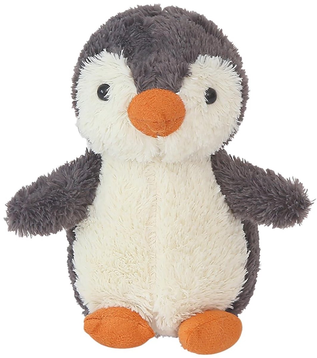 Dailygoods - Penguin Bear Pluche Speelgoed - 23 cm Grijze Knuffel met Capuchon