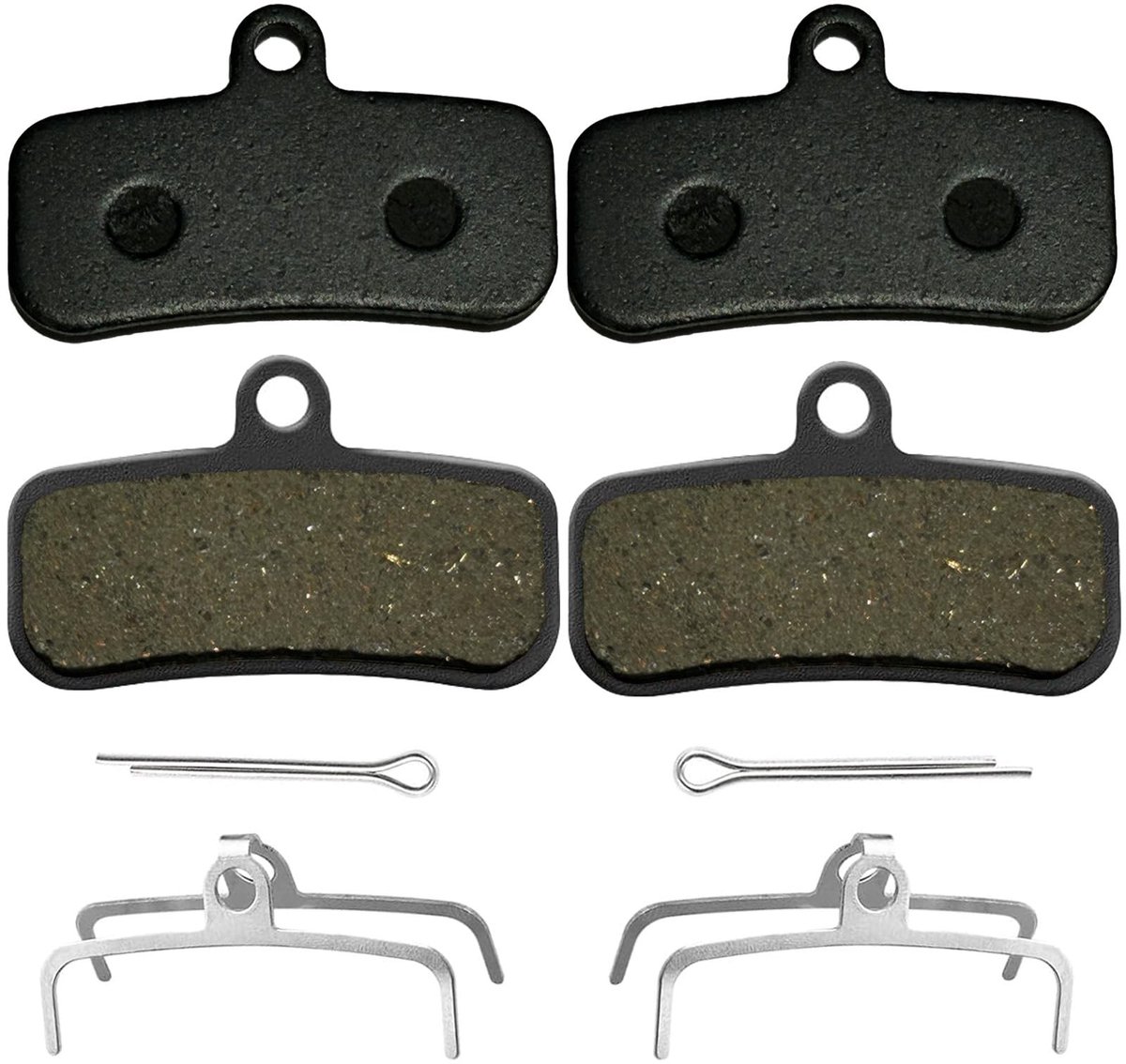 Dailygoods- Remblokken Hoge Kwaliteit - Fietsremblokken - Shimano D03S/D02S - Semi-metaalhars - Geschikt voor Shimano Saint/XTR/Deore - Betrouwbare Remprestaties - Fietsrem