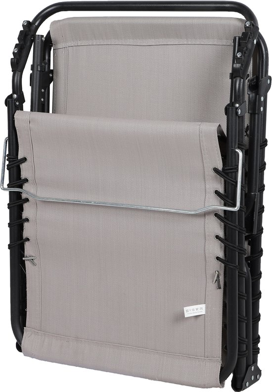 SET X 2 GRIJS BLAUW STRANDSTOEL 187X56XH26/85CM van Happy Cocooning — afbeelding 5