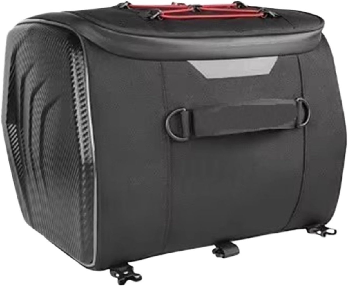 Motorfiets tas - Achterbank tas - Reizen op motor - Waterdicht en stofdicht - 25L capaciteit - Grijs