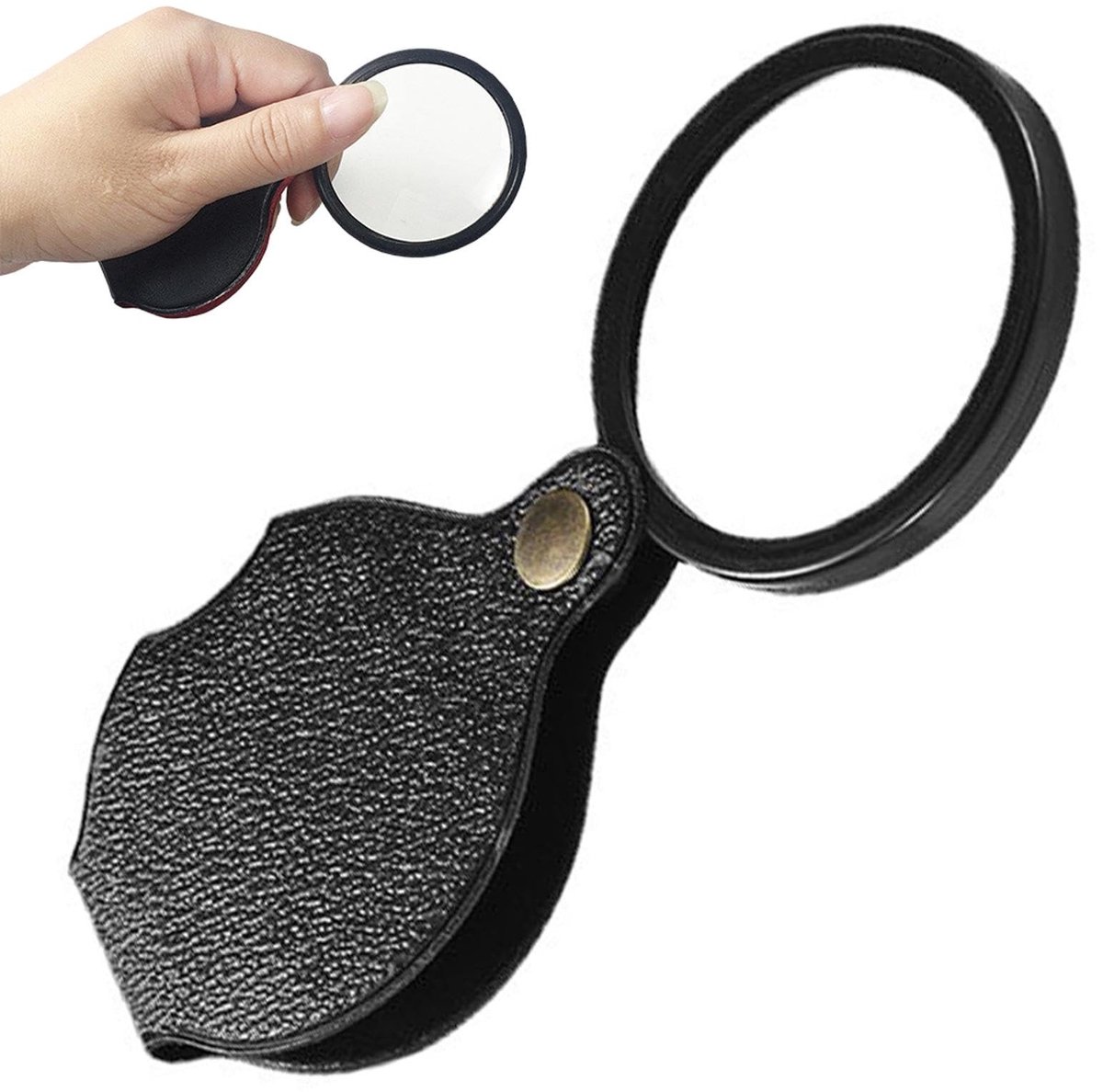 Dailygoods- Zakloep 20-voudig - Draaibaar - Opvouwbaar - HD-mini-vergrootglas - Voor Lezen - Lichtgewicht