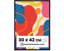 Fotolijst 30x42 cm - Zwart Mat - Kunststof - Nancy