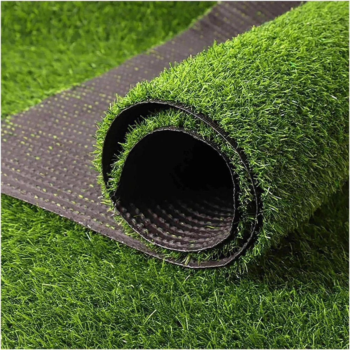 Kunstgras Tapijt - Nep Gazon - Buiten Decoratie - Realistisch Uiterlijk - 200 x 50 cm - Groen