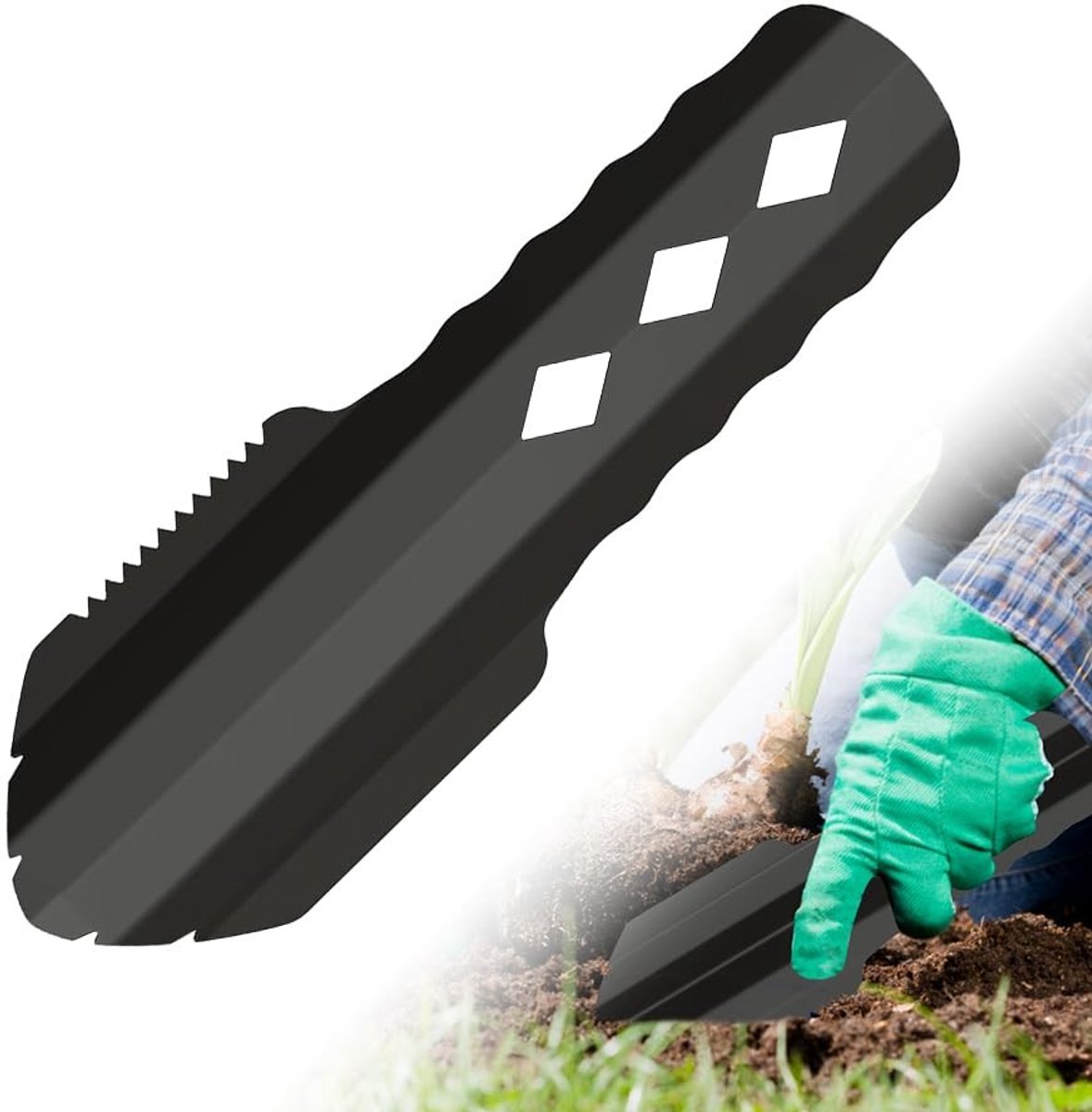 Dailygoods- Tuinschep Ultralicht - Mini Tuinschep - Draagbaar - Multifunctioneel - Aluminium - Ideaal voor Tuinieren - Verplanttroffel