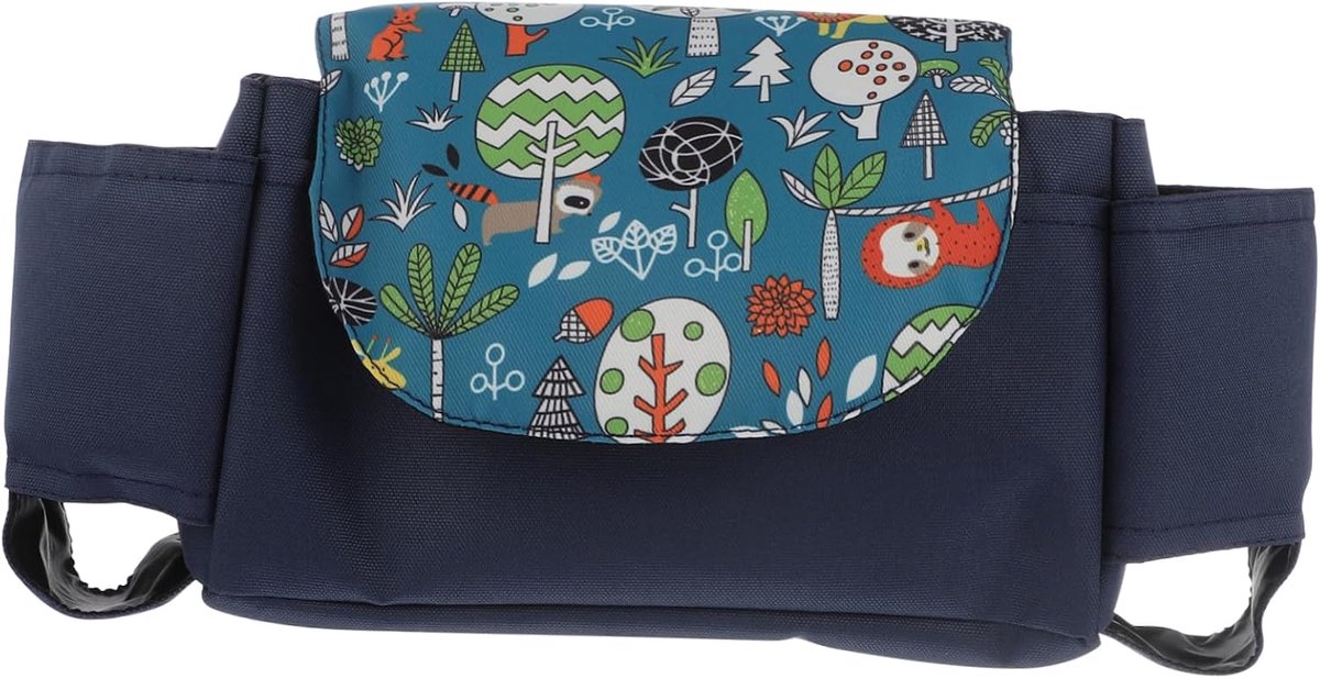 Kinderwagen Opbergtas - Baby Organizer - Baby Spullen Meenemen - Grote Capaciteit - 35 cm - Marineblauw