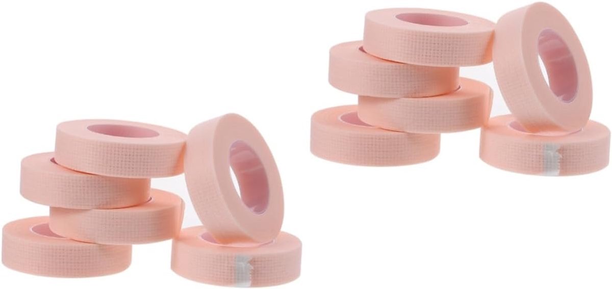 Wimper Isolatie Tape - Valse Wimper Tape - Wimperverlenging - Non-woven Materiaal - 12 Stuks - Roze