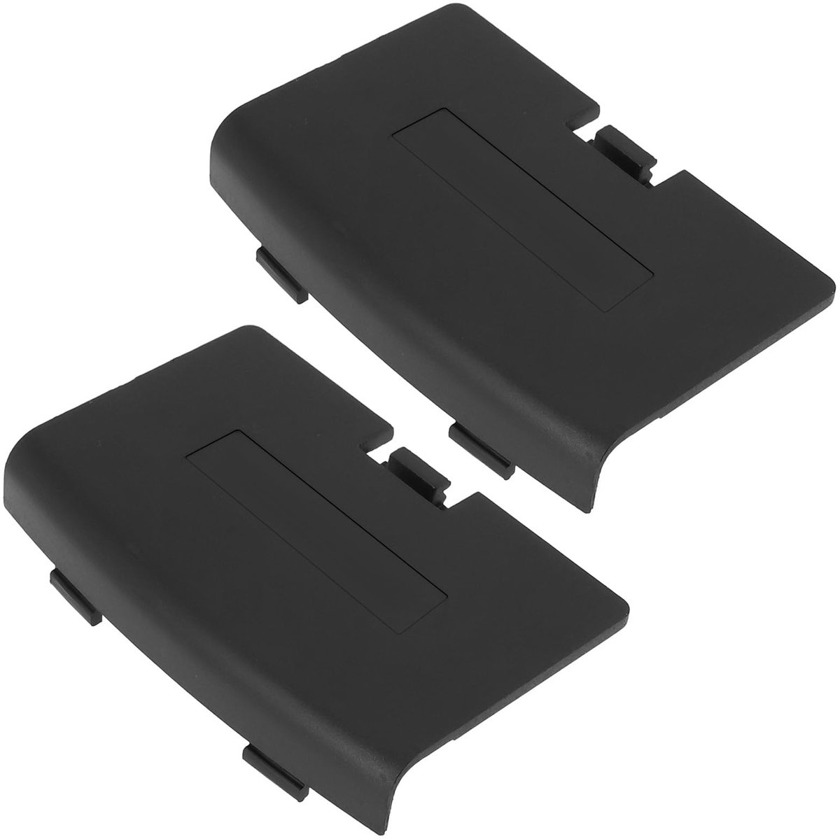 Dailygoods - 2 Stuks Vervangende Batterijhoezen voor Game Console Zwart