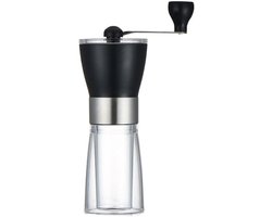 Handmatige Koffiemolen - Keramische Molen - Verse Koffie - Instelbare Slijpmaat - 17x6x15cm - Zwart