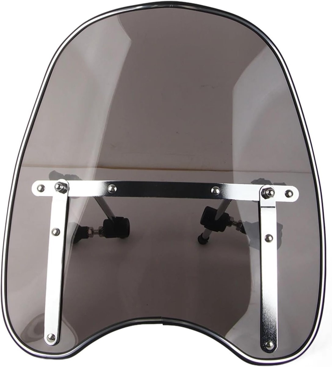 Motorfiets Windscherm - Stuurwindscherm - Windbescherming - Universele Pasvorm - 22-25 mm - Grijs