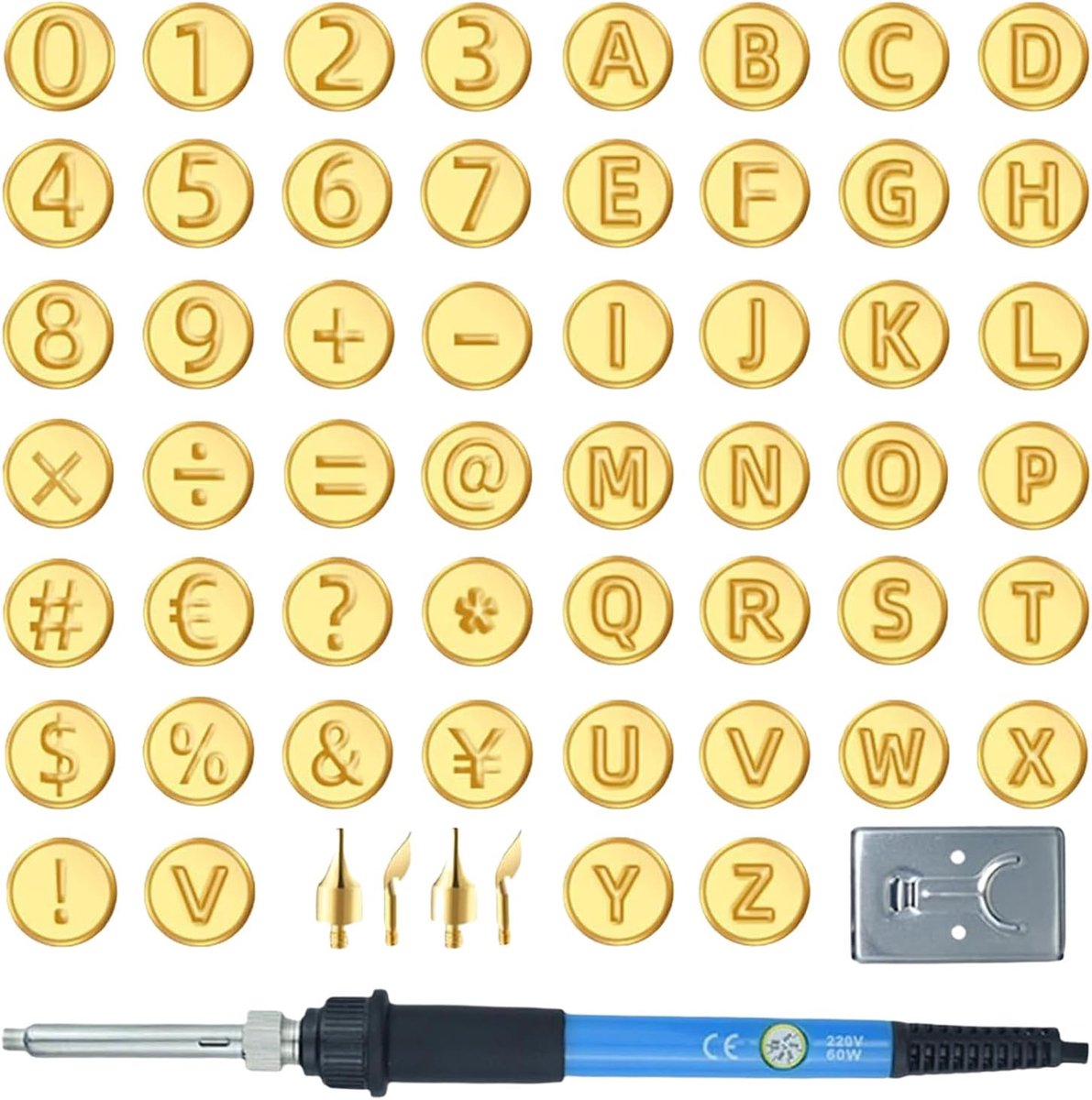 Houtbrandgereedschap Set - Graveer Set - Ambachtelijk Graveren - Instelbare Temperatuur - Met Sjablonen - Zwart