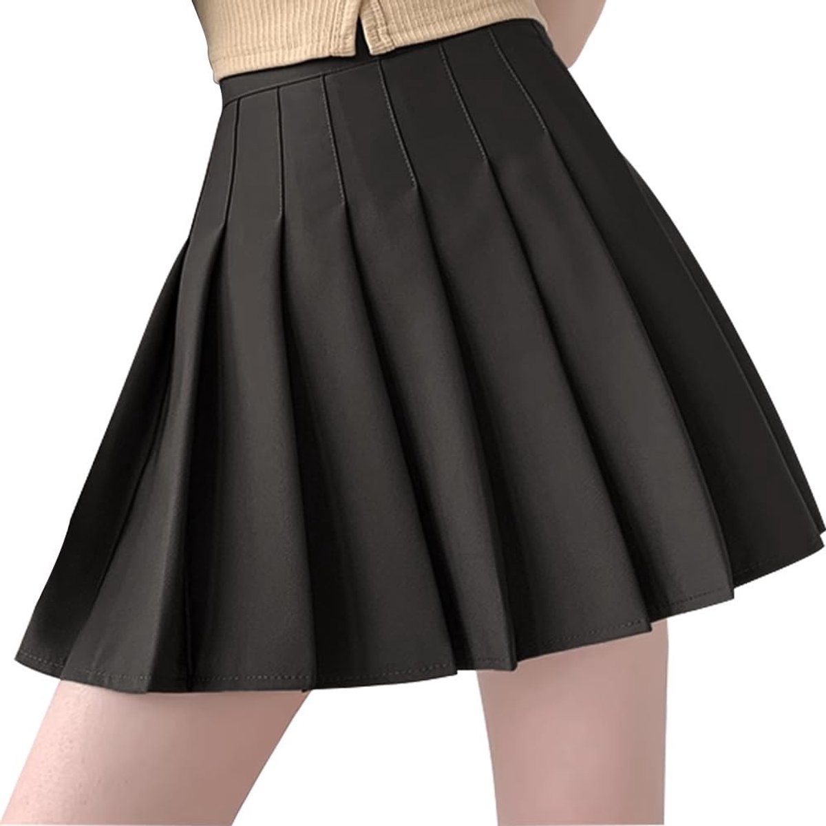 Mini Rok Casual - Uitlopende Rok - Rekbare Rok - Vloeiende Rok - Zacht Materiaal - Perfect voor Avondje Uit - Skaterrok