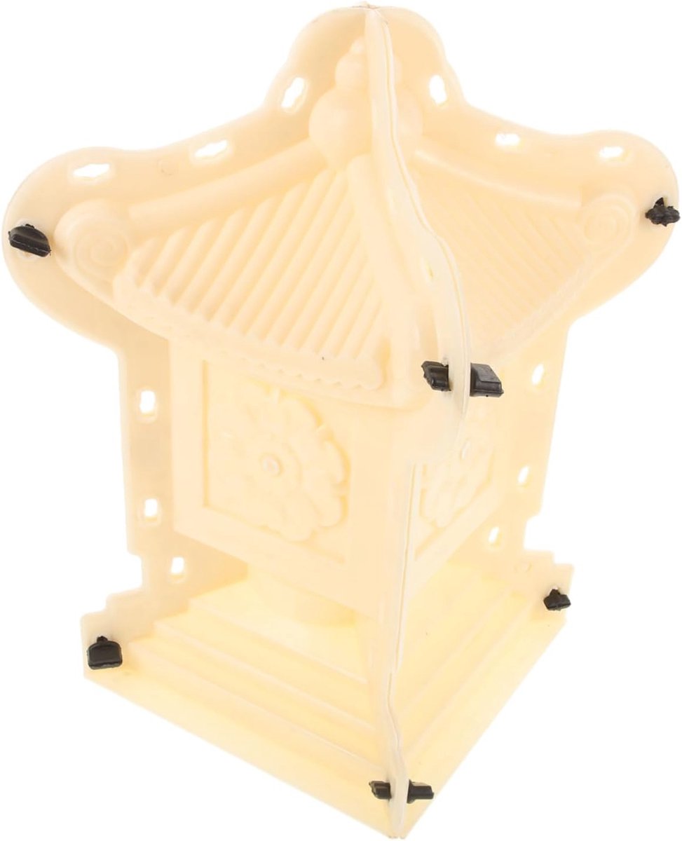 Betonmal Romeinse Kolom - Tuindecoratie Mal - Landschapsontwerp DIY - Duurzaam Kunststof - 39 x 25 cm - Beige