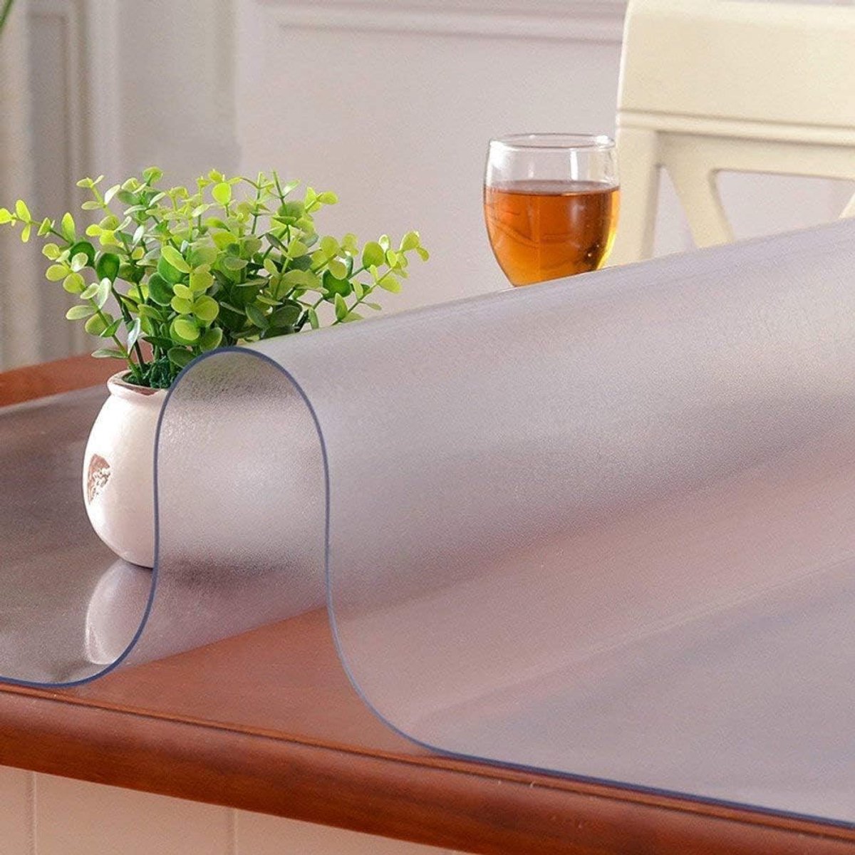 Transparante Bureaumat - Bureauonderlegger Desk Pad - Bureau Beschermen - Ronde Rand Ontwerp - 70x140cm - Helder