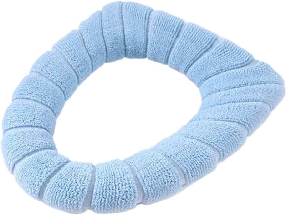 Toiletstoelhoes - Toilethoes Mat - Badkamer Comfort - Wasbaar Materiaal - Diameter 30CM - Eff eenkleurig