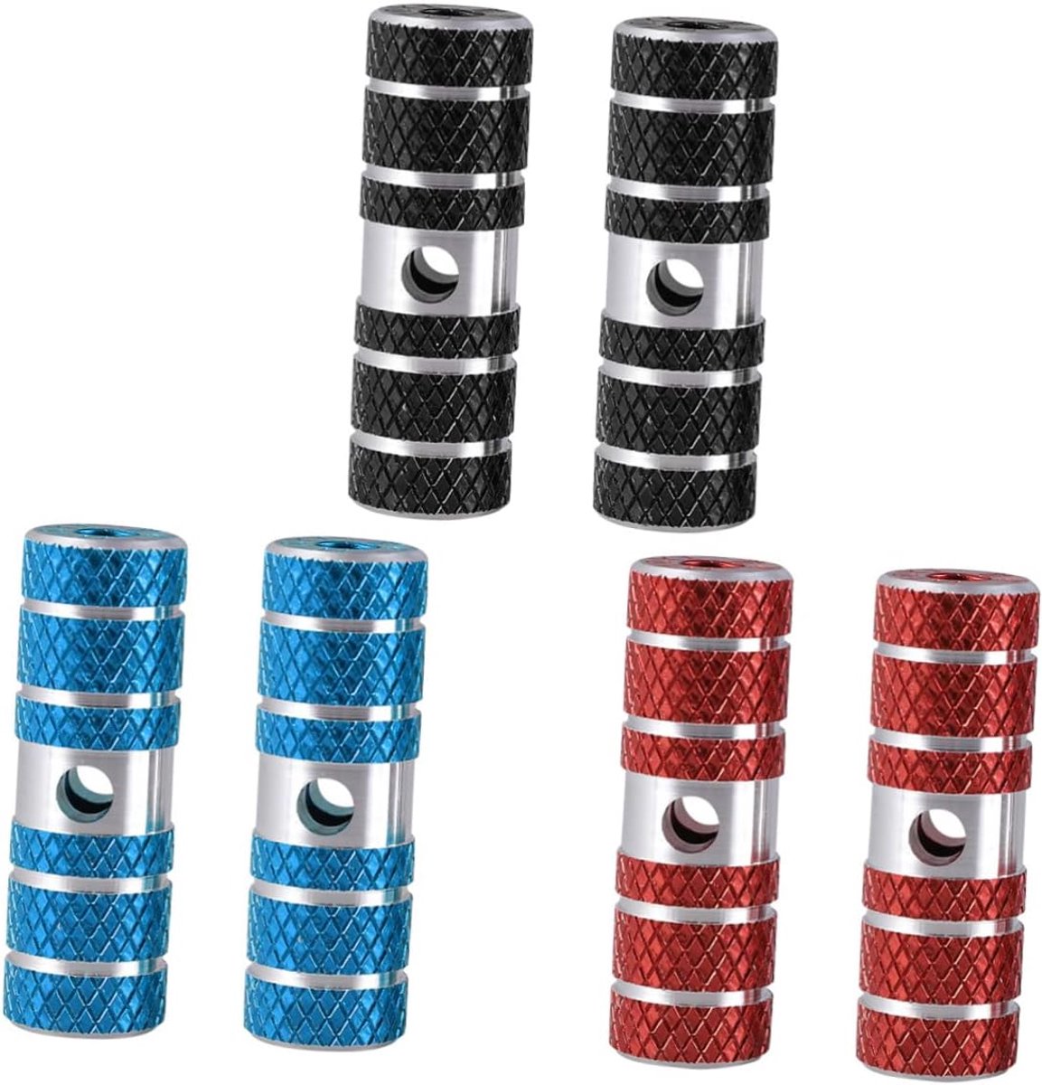 Fiets Voetsteunen - Stunt Pinnen - Extra Grip - Aluminiumlegering - 7 x 2.3 cm - Zwart