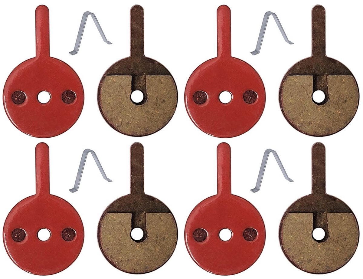 Dailygoods- Schijfrem Pads 4 Sets - Halfmetaal/Hars - Vervanging Voor Voor-/Achterremmen - Duurzaam - Gemakkelijk Te Installeren - Goed Remvermogen - Remblokken