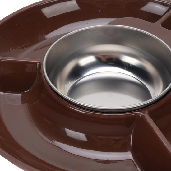 Chocolade Fondue - Kaasfondue - Hotpot Electrisch - Oververhittingsbeveiliging - Automatische Temperatuurregeling - Bruin — afbeelding 2