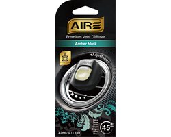 AIRE Autoparfum Luchtverfrisser AMBER MUSK Perfume Mini Vent voor in luchtrooster van auto. Werkt ca 45 dagen