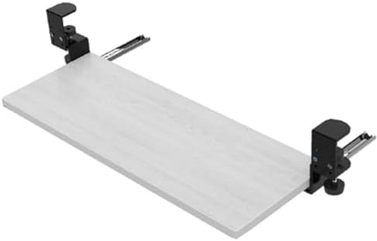 Toetsenbord Lade - Bureau Organizer - Werkplek Inrichten - Boorvrije Montage - Tot 75 cm - Zwart