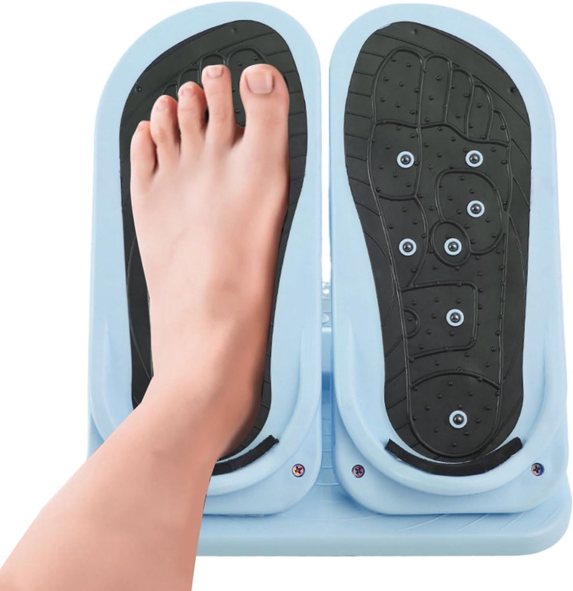 Kuit Stretch Plank - Stepper Trainingsbord - Spierherstel Bevorderen - Opvouwbaar Hoekontwerp - 43 x 38 cm - Blauw