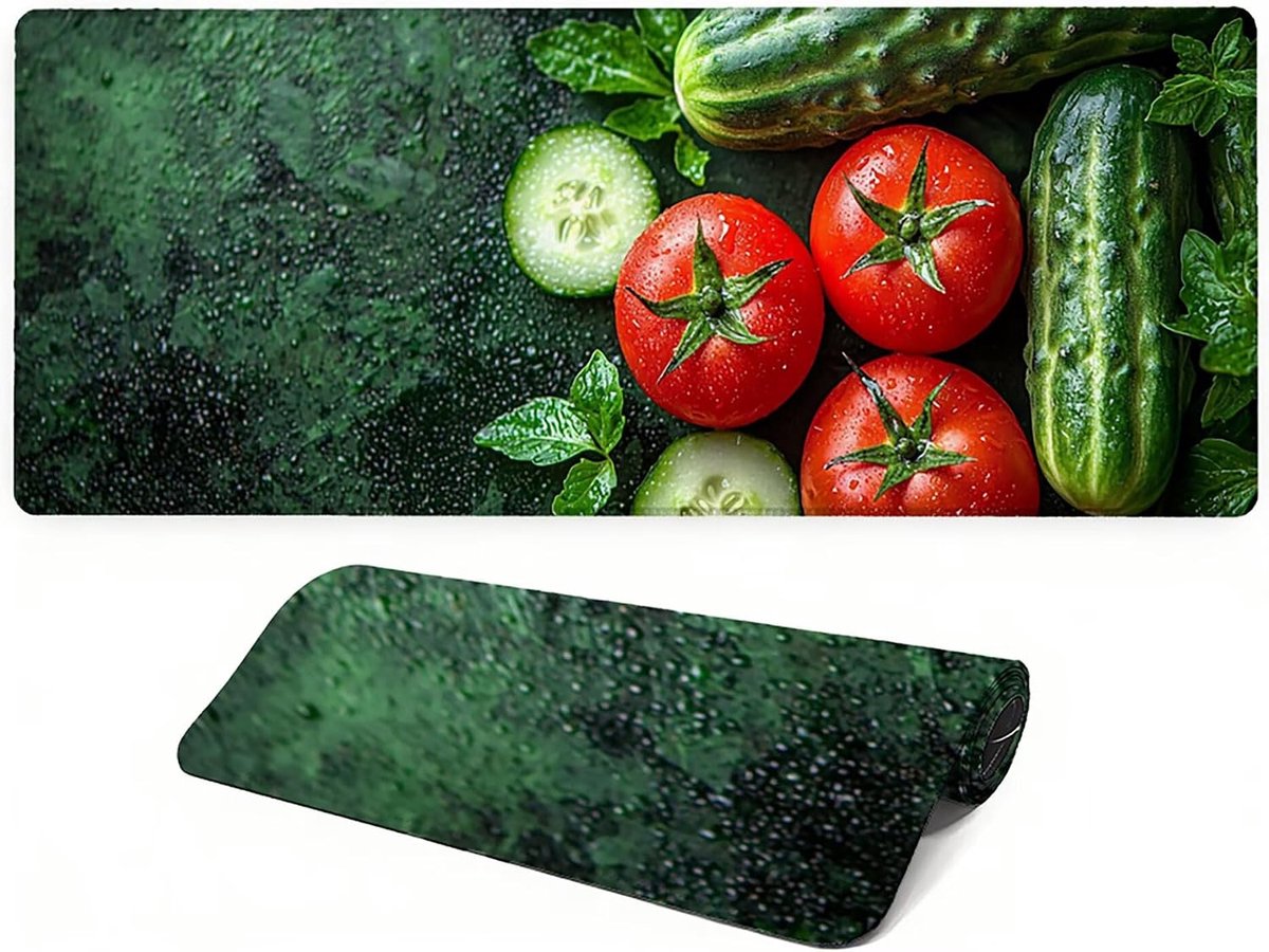Grote bureaumat - Bureauonderlegger deskpad - Thuiswerken en gamen - Vloeistofafstotend oppervlak - 120 x 60 cm - Groen