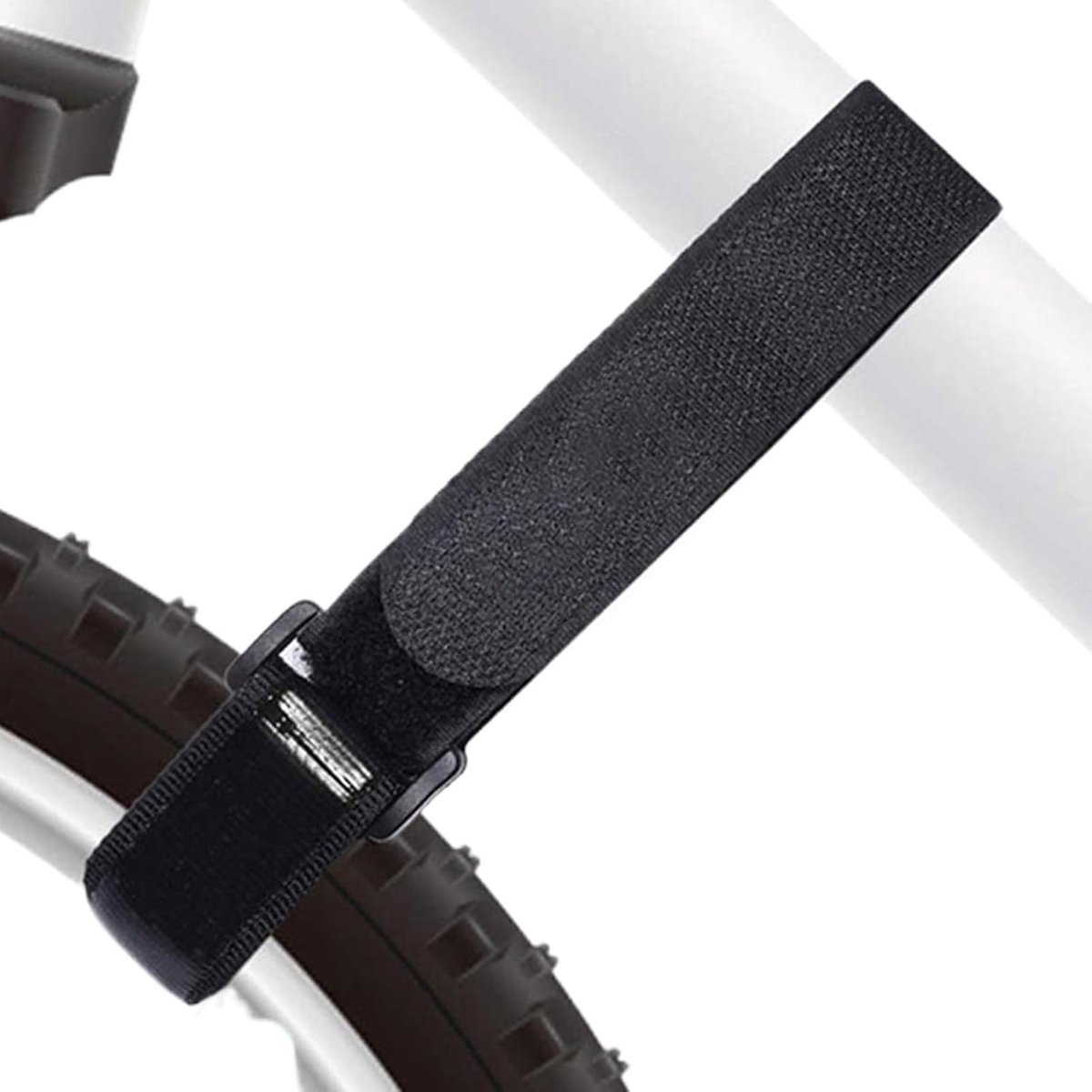 Fietsriemen Bagagedrager - Spanbanden Wiel - Fietsen Vastzetten - Antislip Gelontwerp - 66 x 2.5 cm - Zwart