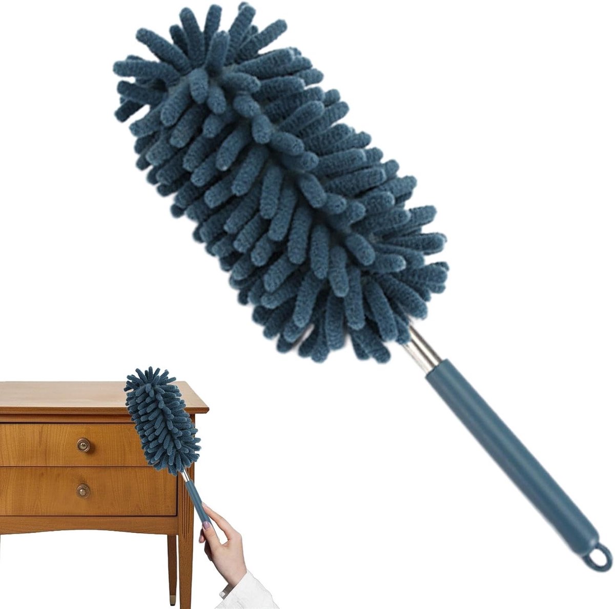 Microvezel Stoffer - Stofwisser Auto - Auto Interieur Reinigen - Efficiënte Stofabsorptie - 30 cm - Blauw