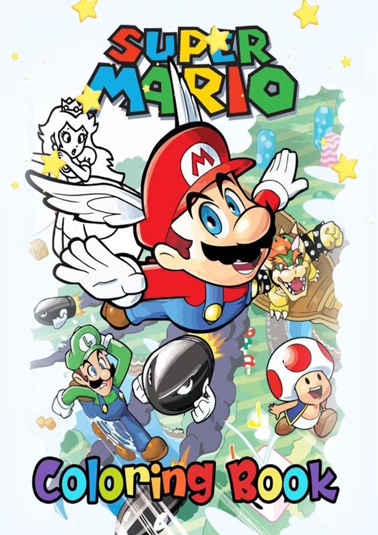 Super Mario Coloring Book - cover