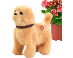 Robot Puppy - Interactieve Hond - Gezinsvermaak - Realistische Bewegingen - 25 x 22 x 10 cm - Goud