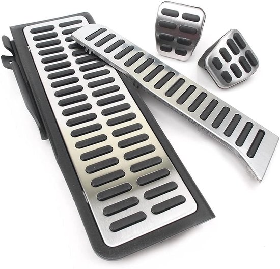 Auto Pedaal Set - Interieur Onderdelen - Verbeterde Grip - Eenvoudige Installatie - 4 Delig - Zilver — afbeelding 5