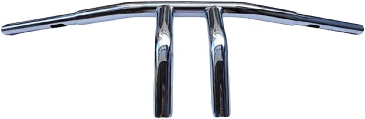 Motorfiets Stuur - Drag Bar T Bar - Comfortabel Rijden - Ergonomisch Gevormd - 8 Inch Rise - Chroom