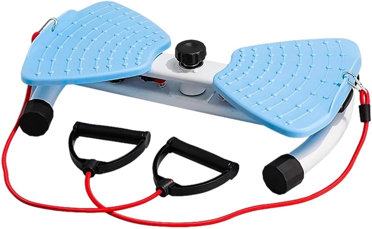Buiktrainer Twist Board - Core Trainer - Thuis Fitness - Stille Rotatie - 51 x 34 cm - Blauw