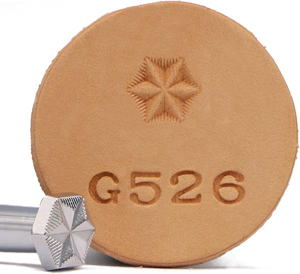 Metaal Stempel Set - Patroon Stempels - Leer Bewerken - Drie Delig - Diverse Maten - Zilver