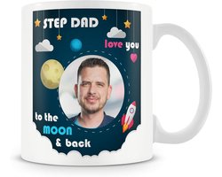 Foto mok cadeau - Papa mok - Koffie drinken - Anti-slip bodem - Standaard formaat - Wit