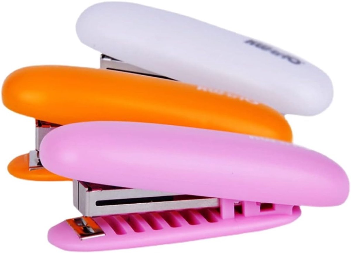 Mini nietmachine - Kantoor nietapparaat - Papier binden - Ergonomisch ontwerp - 20 vel capaciteit - Meerdere kleuren