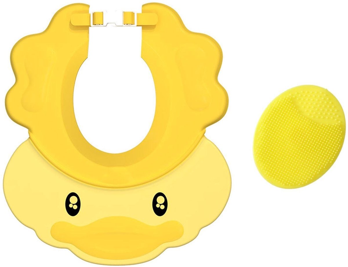 Siliconen Shampoo Borstel - Dailygoods- Baby Douchecap Waterdicht