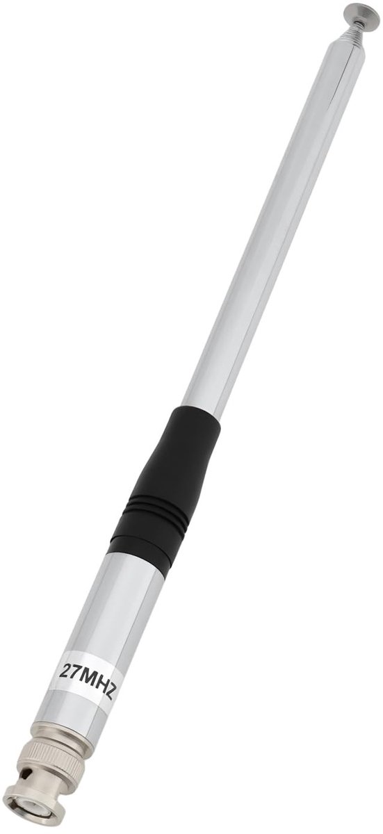 Dailygoods- Antenne Telescopisch 1300 mm - BNC Mannelijke Connector - Versterking 1,8 dBi - Handheld/Mobiel Gebruik - Plug & Play Ontwerp - Verbeterd Signaalbereik - Radioantenne