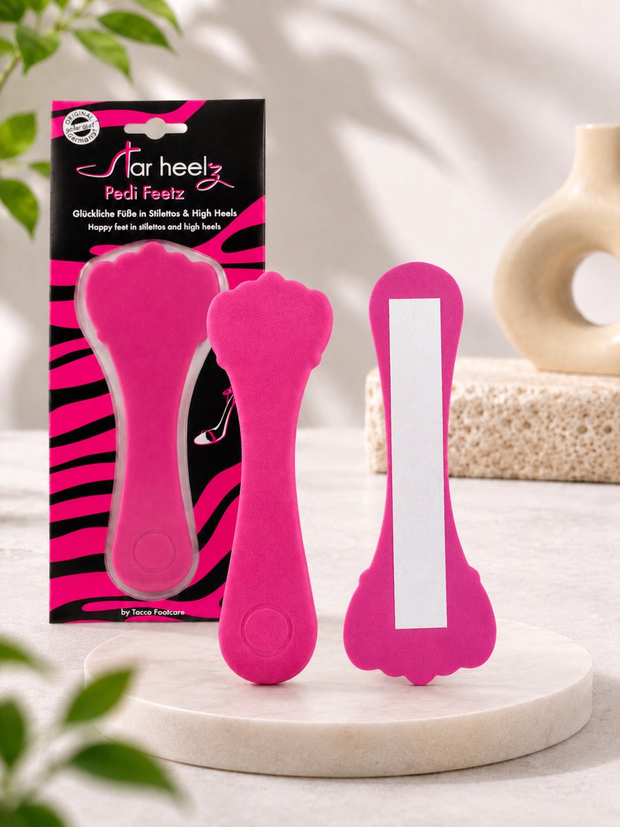 Tacco Star Heelz - Pedi Feetz - Inlegzolen - Unisize - Zacht - Discreet - Antibacterieel - Schokdempend - Vrouwen/Dames - Hakken