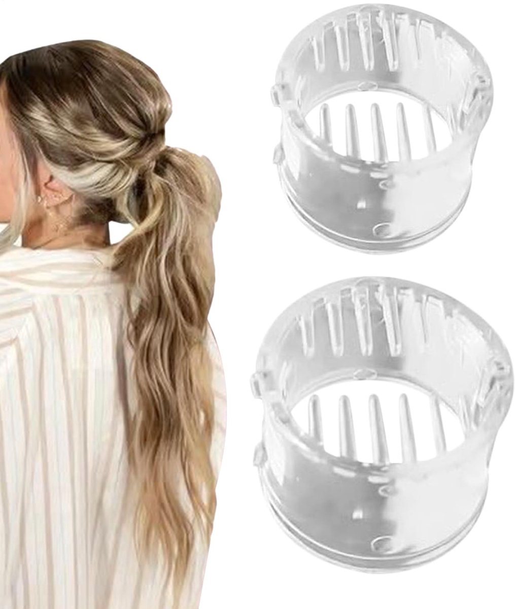 Dailygoods- Paardenstaart Houder Antislip Grip - Haarklem - Haarclip - Haarknip - Kapsel Accessoire - Geschikt voor Dik Haar - Haarklip