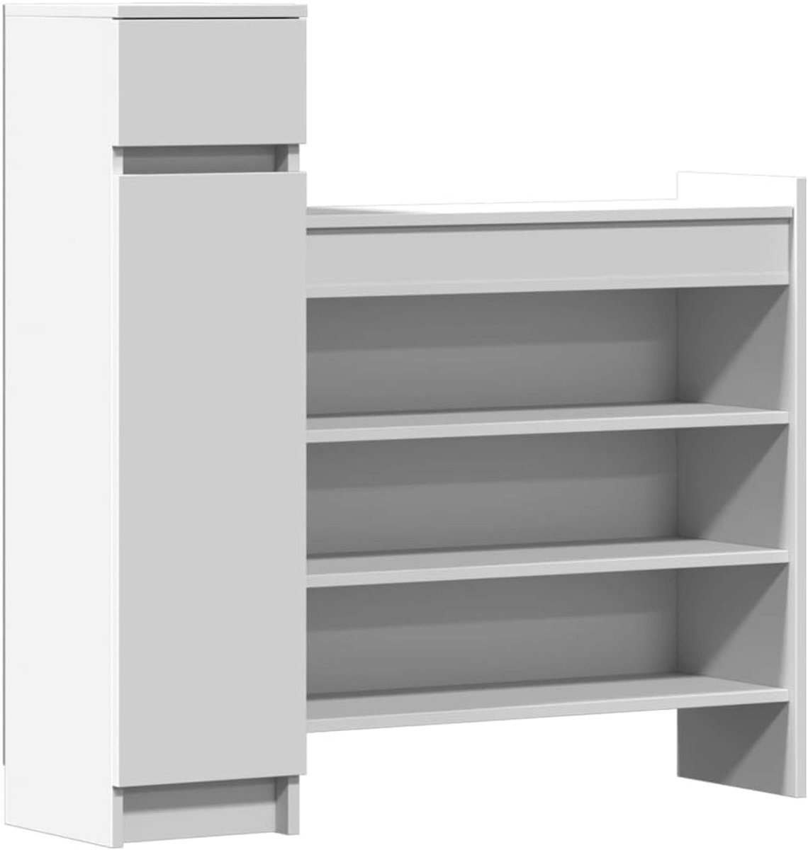 Schoenenkast Hout - Opbergkast Entree - Orde Creëren - Veel Opbergruimte - 100 cm Breed -