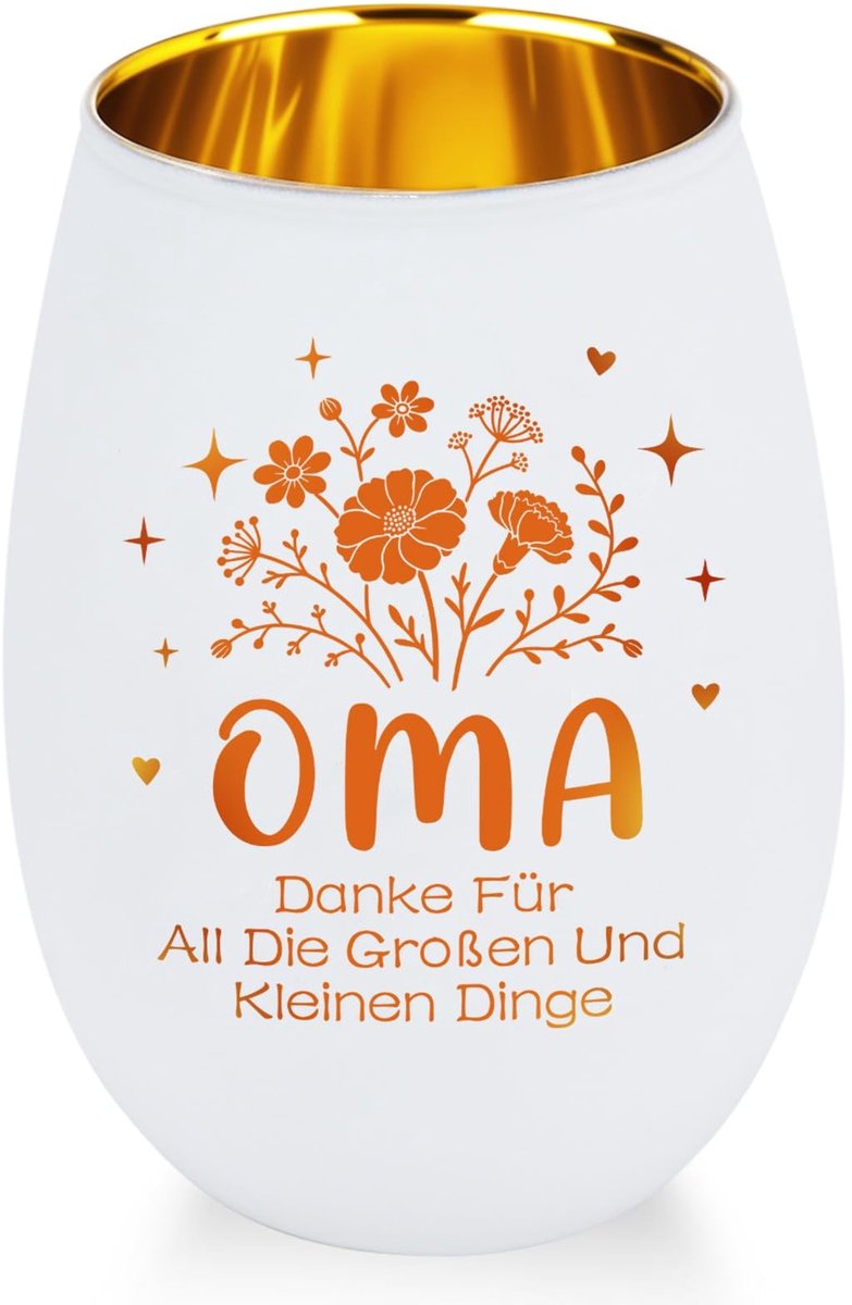 Dailygoods- Windlicht met Gravure - Cadeau voor Oma - Theelichthouder - Elegante Decoratie - Verjaardagscadeau - Wellnesscadeau - Kaarsenhouder